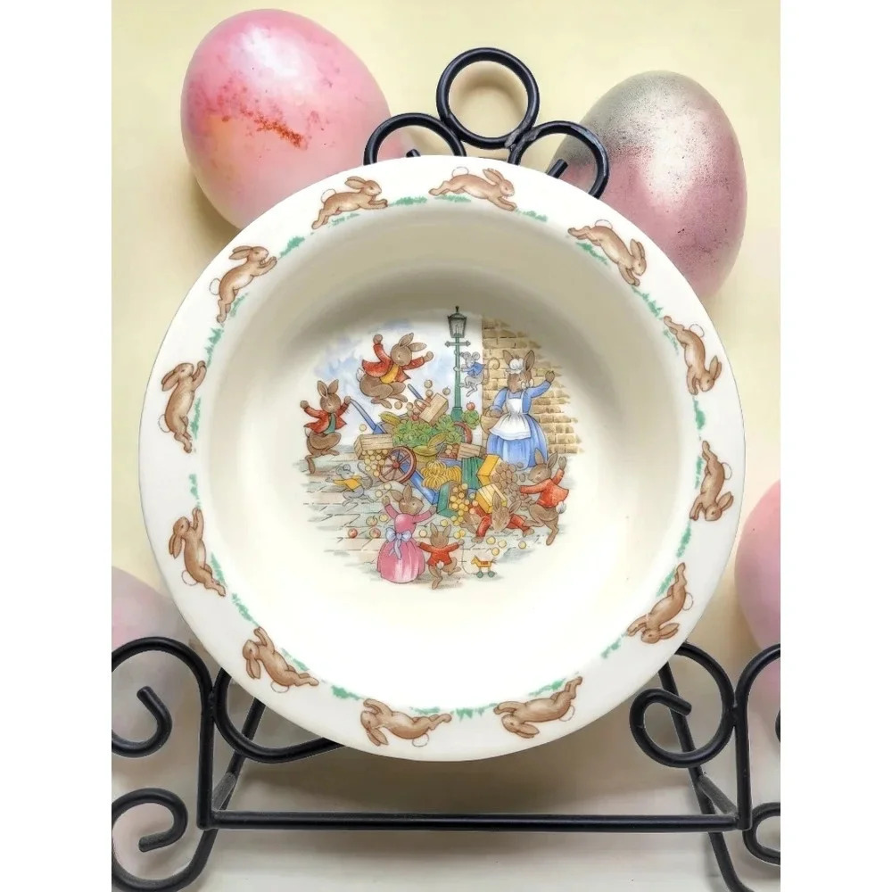 Vintage Royal Doulton "Bunnykins" Baby Porridge Dish